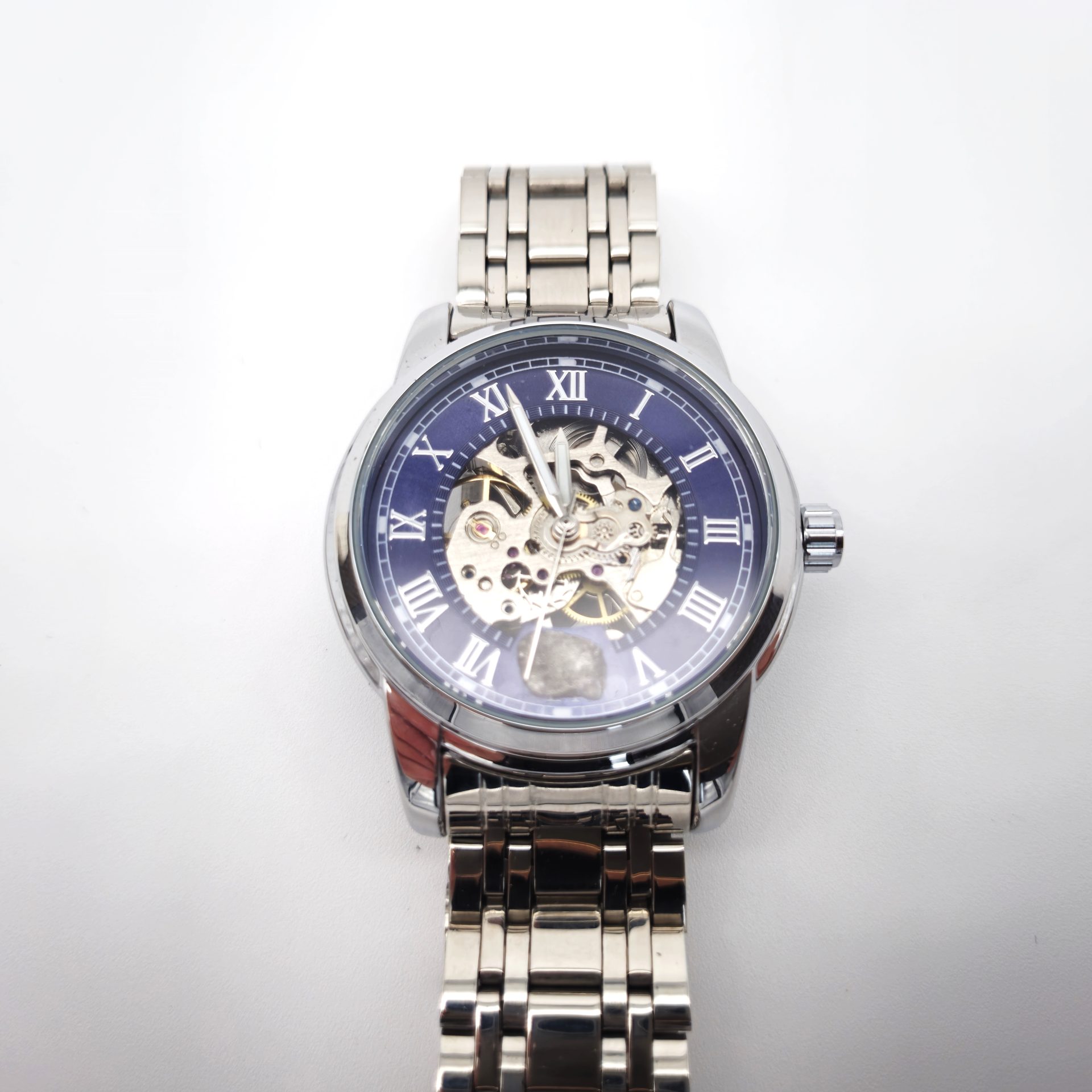 meteorite men's watch campo del cielo steel bracelet (7)