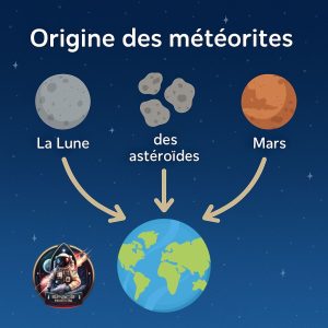 infography meteorite origin space rocks