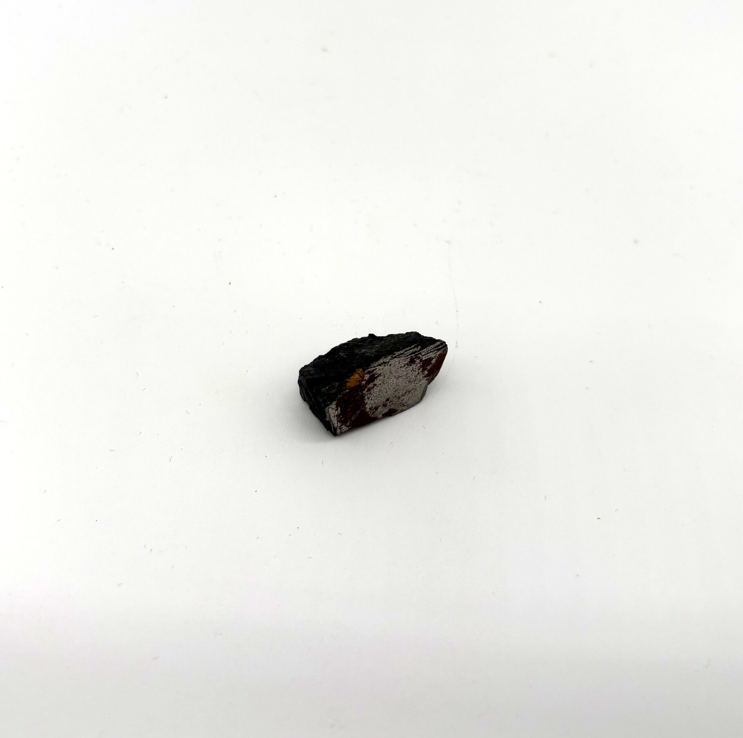 Sliced Saint-Aubin meteorite - authentic specimen with black case