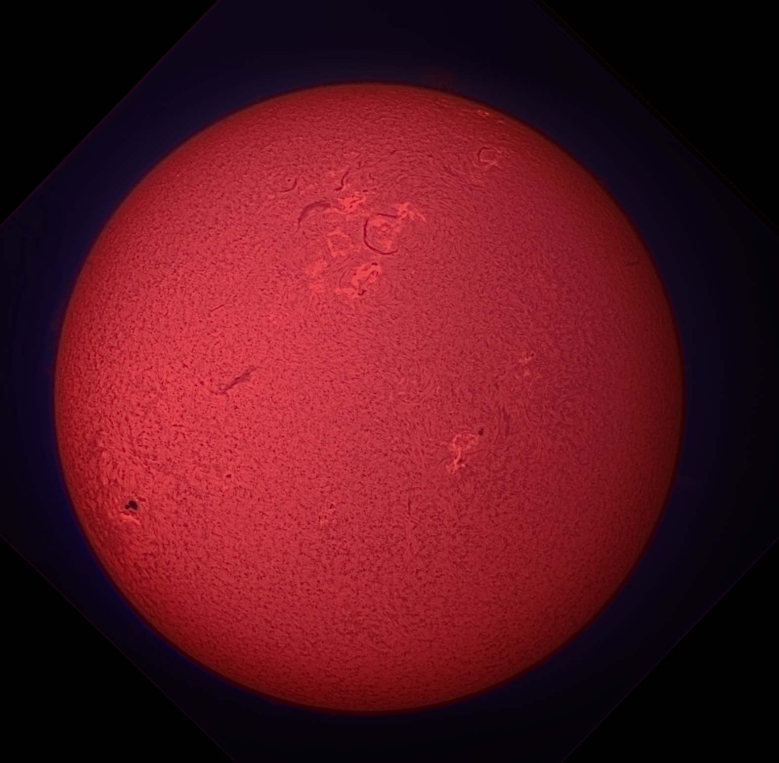 red sun