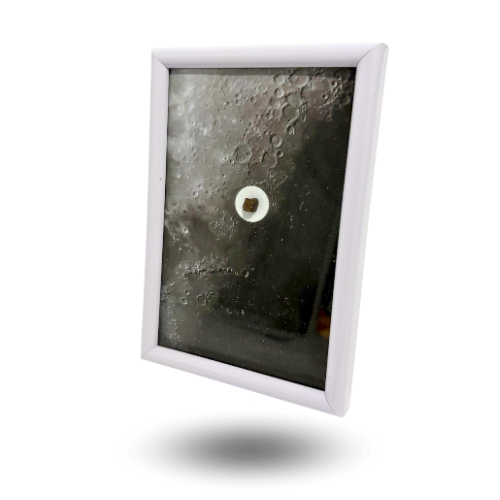 lunar craters photo frame