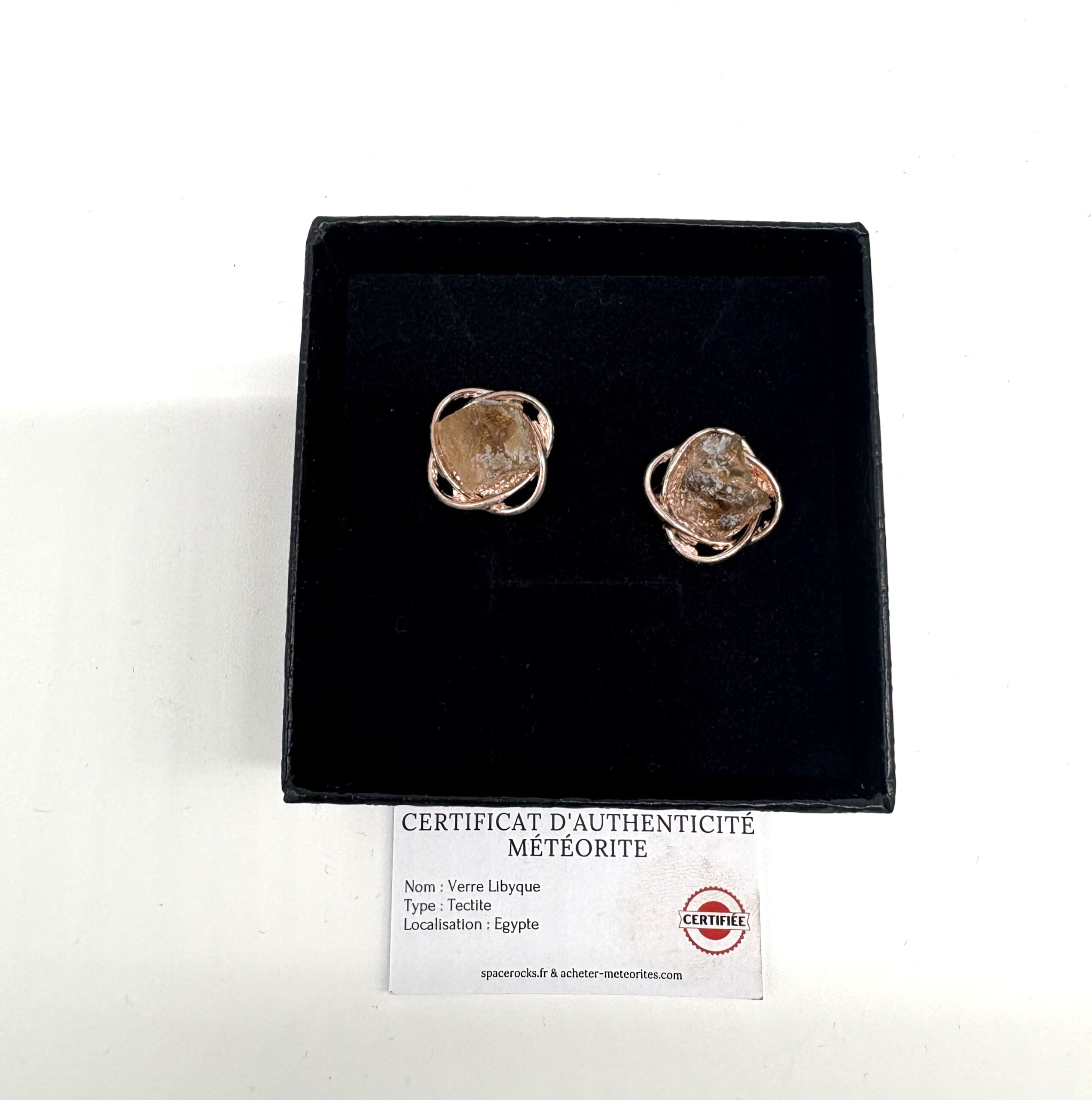 Earrings Libyan glass
