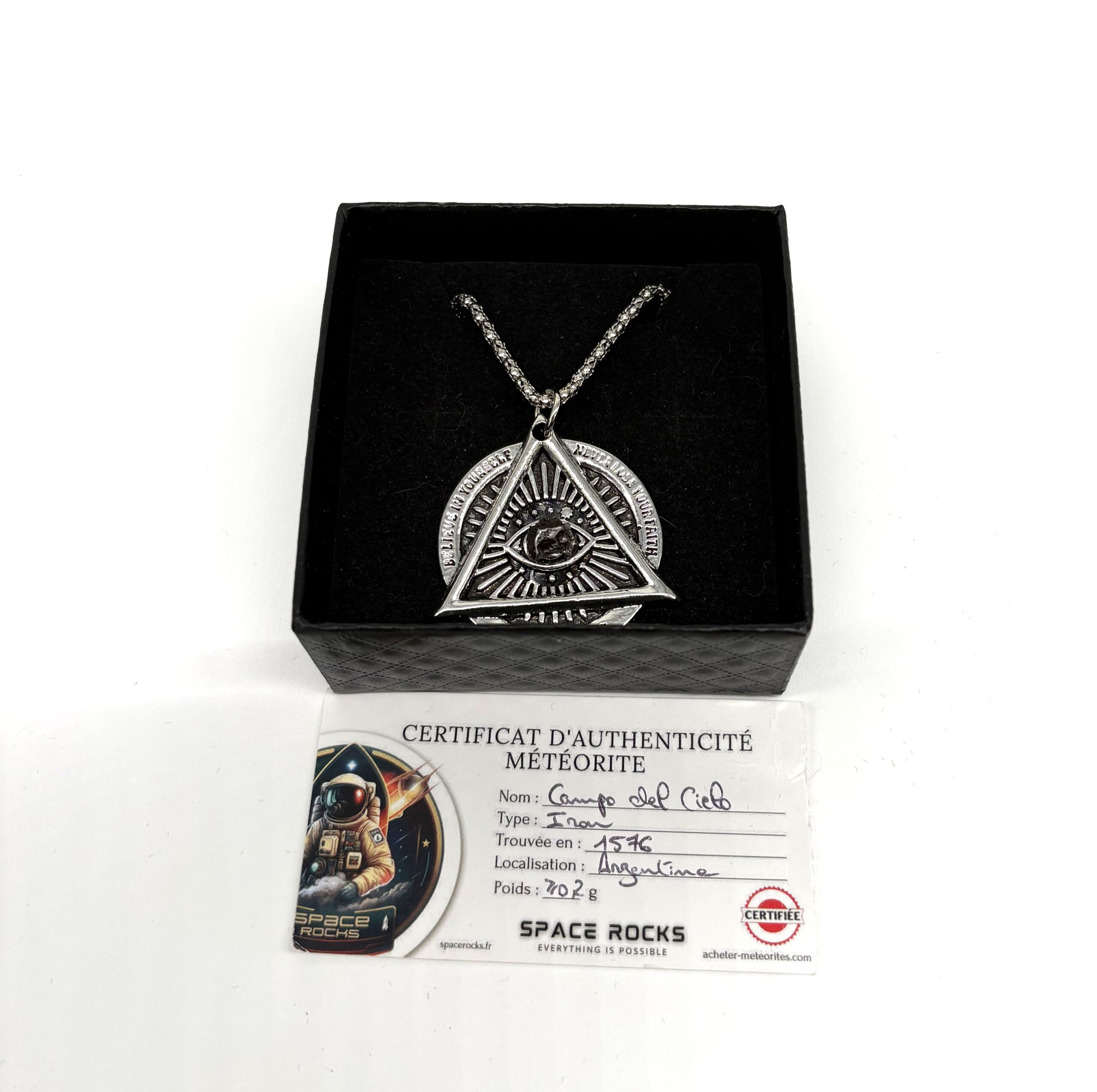 campo del cielo cosmic necklace