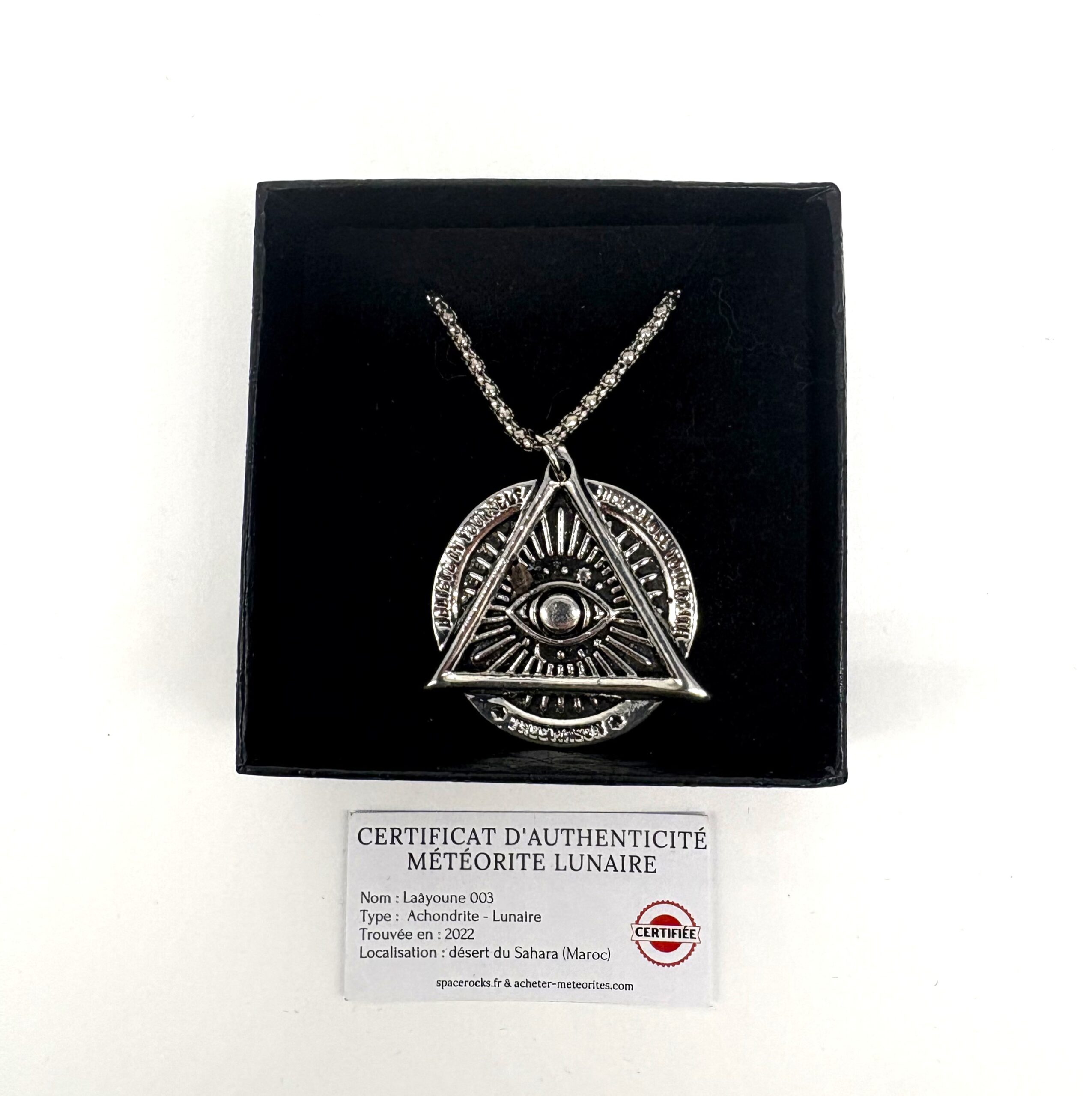 meteorite moon necklace