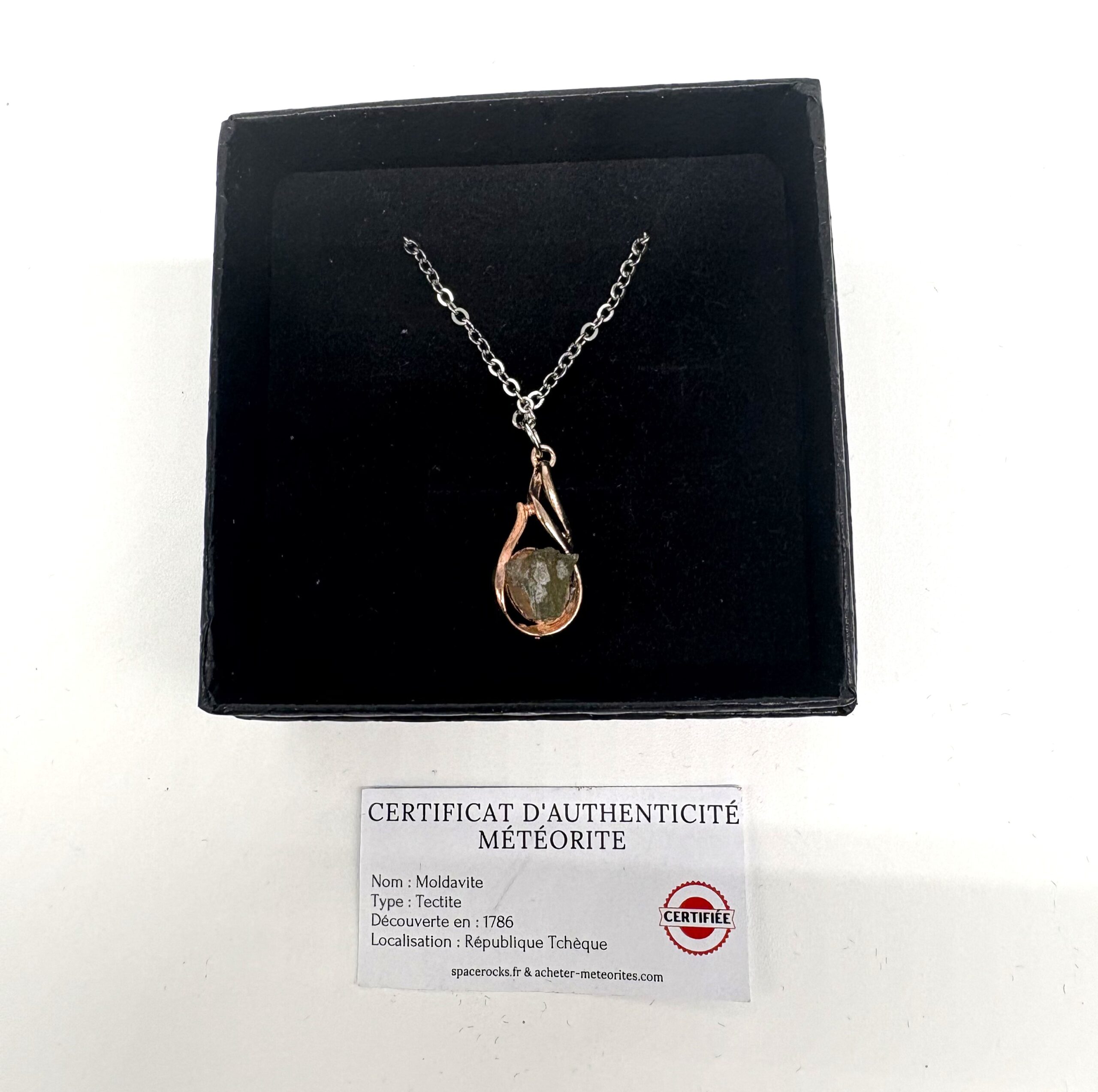 moldavite necklace silver chain