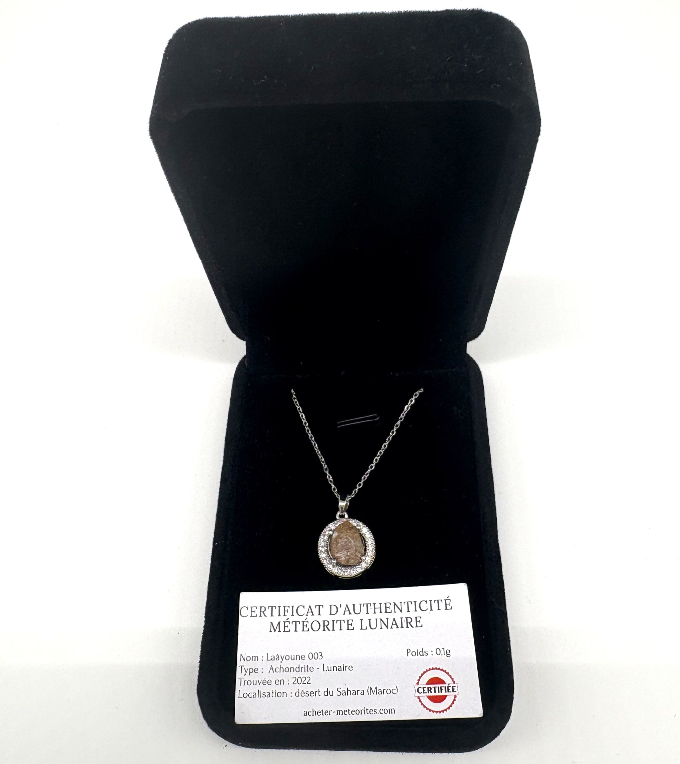 pendant necklace meteorite moon laayoune 003