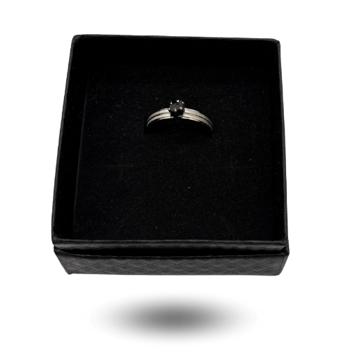 meteorite silver design ring
