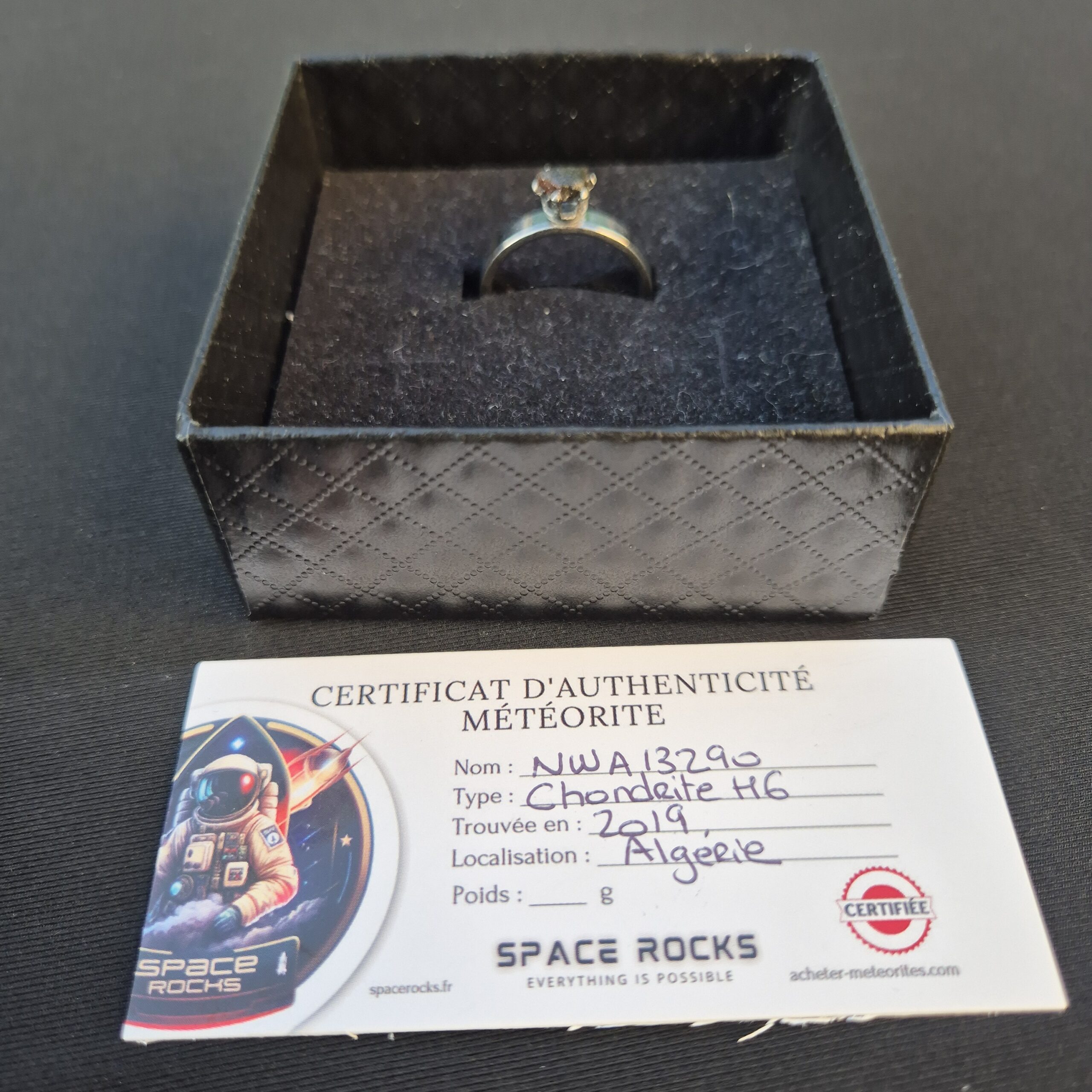 bague meteorite NWA 13290