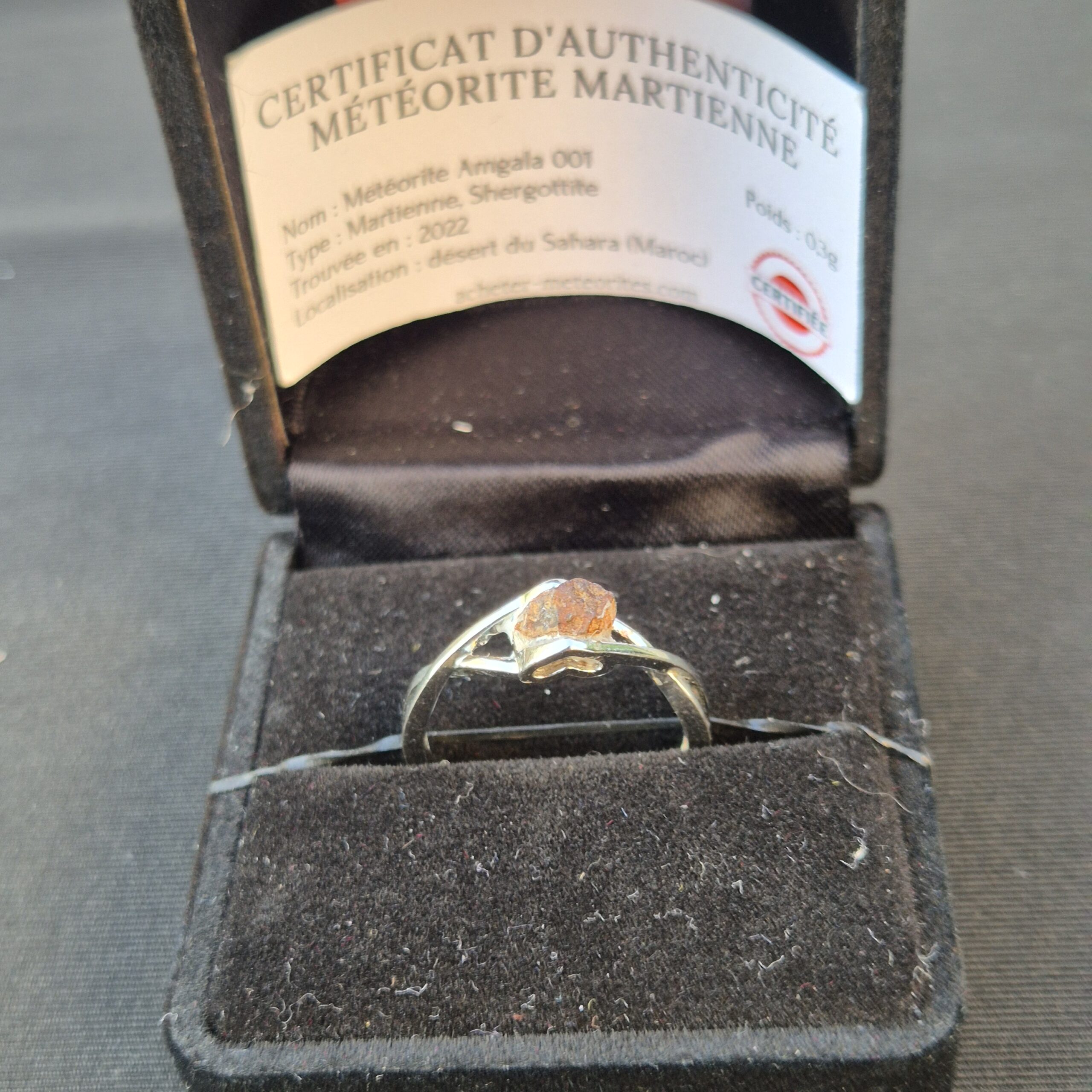 bague météorite martienne