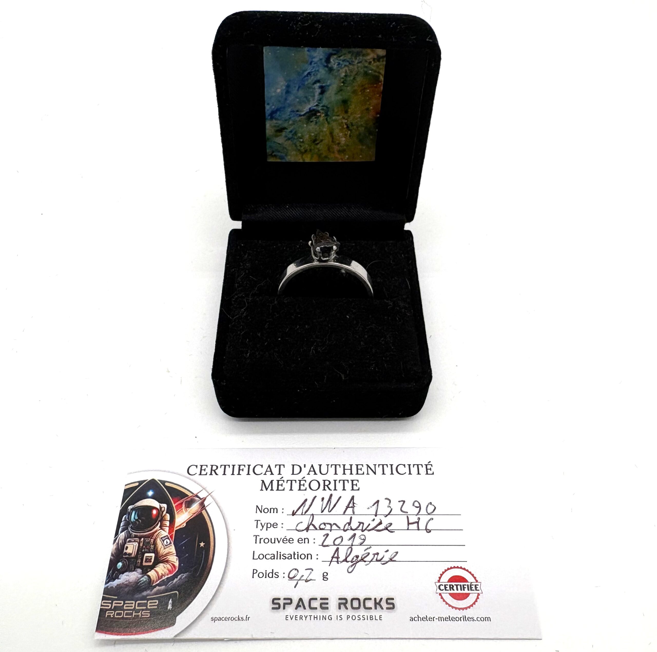 refined meteorite ring