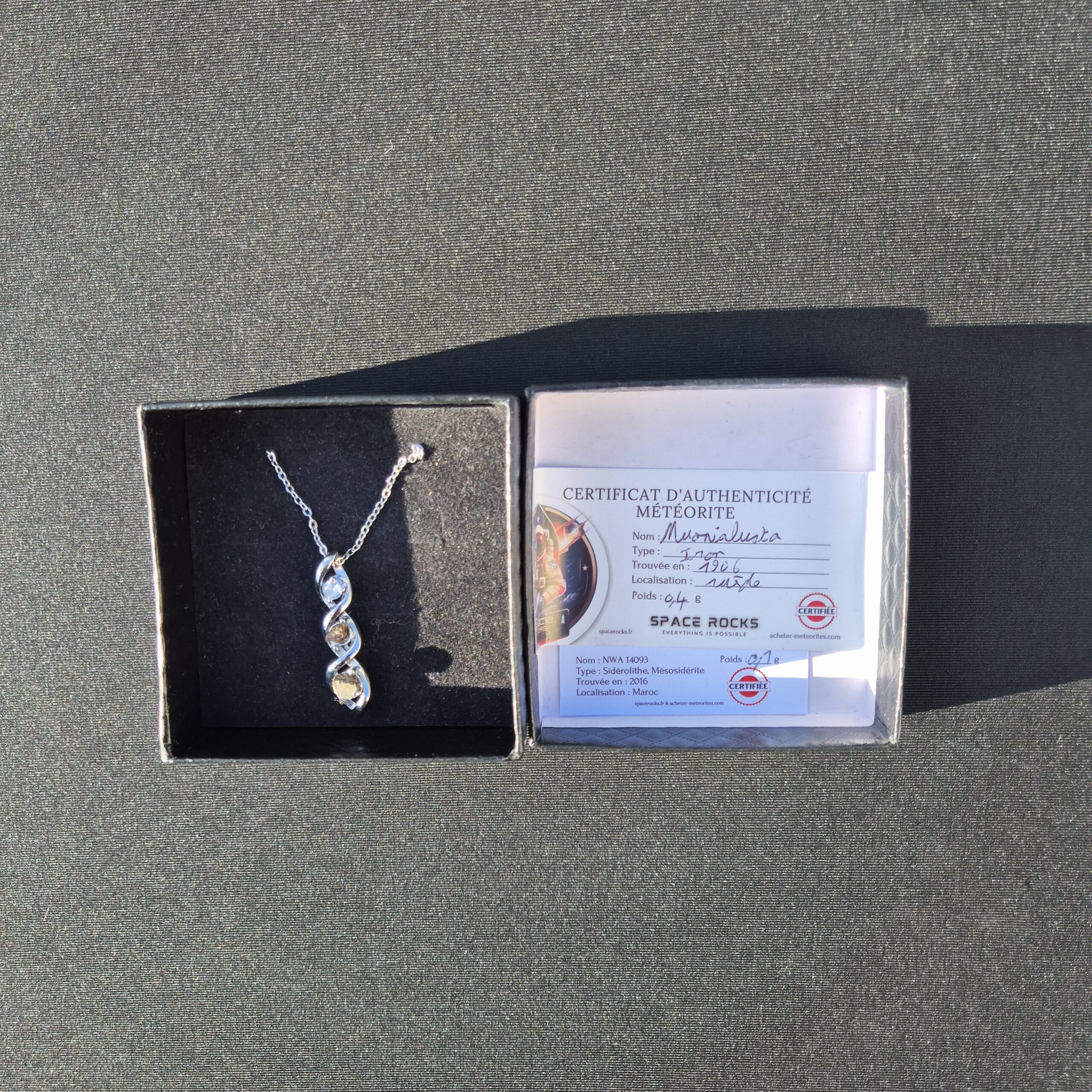 meteorite necklace