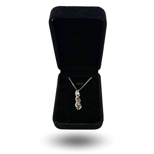 meteorite design necklace