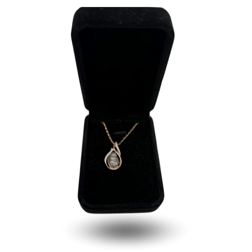 elegant meteorite necklace aletai drop