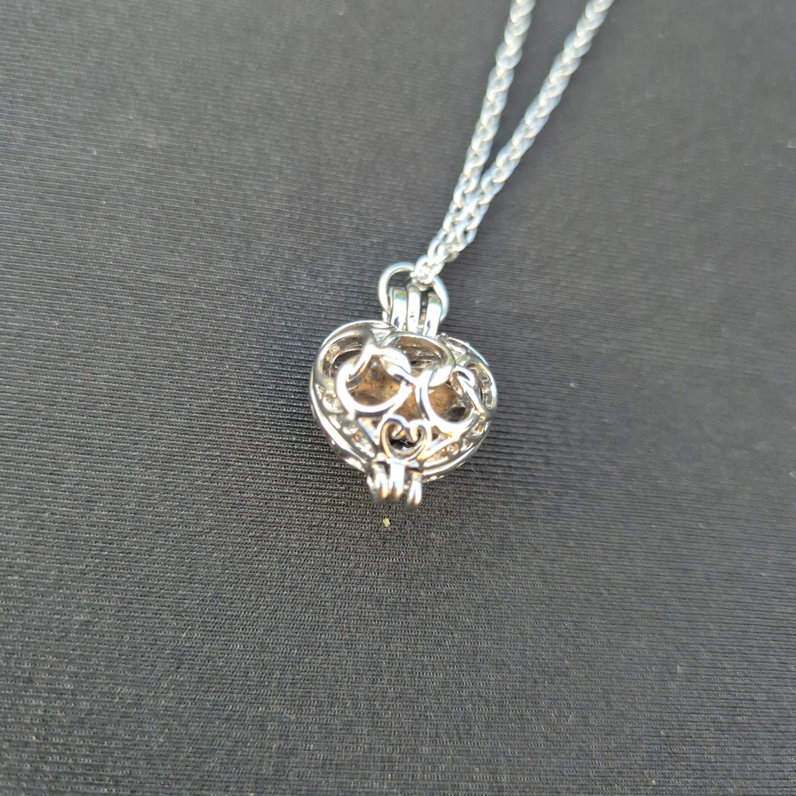silver meteorite necklace