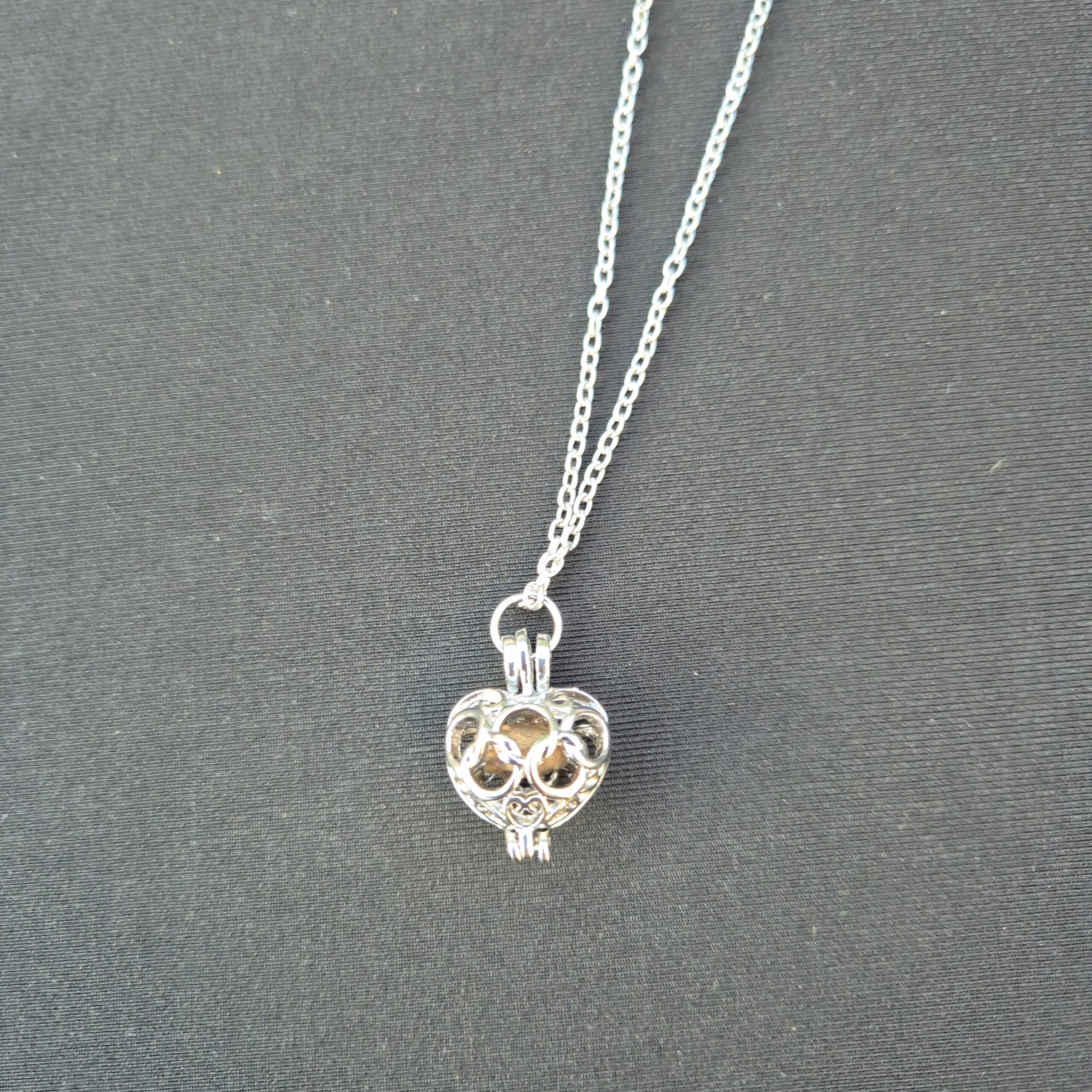 silver meteorite necklace