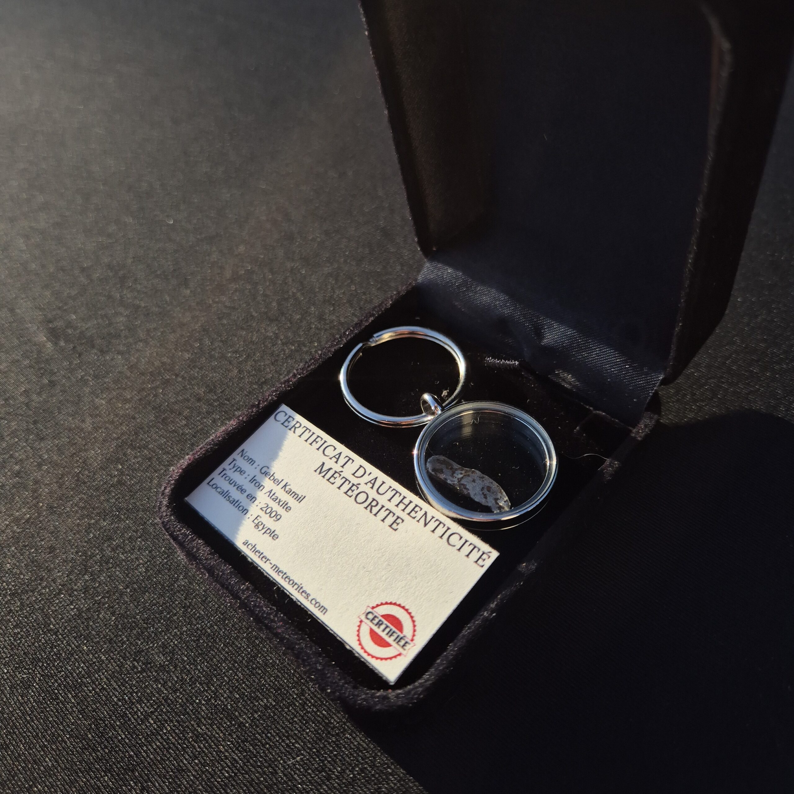 meteorite key ring