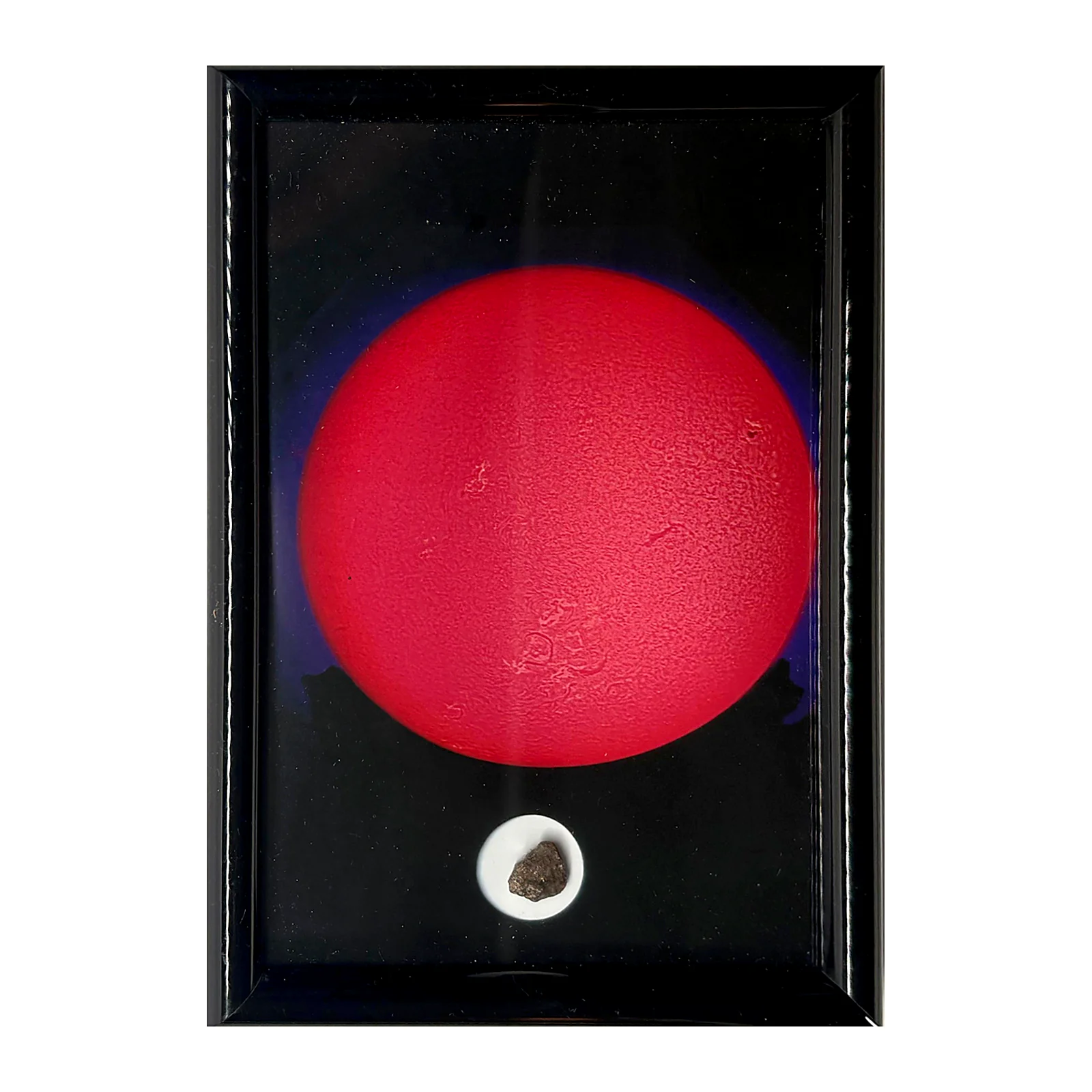 Cadre noir plat NWA XXX & Soleil rouge – photo 15×20 cm – photo réelle du cadre