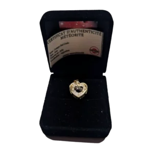 Pendentif cœur doré à zircons – Campo del Cielo