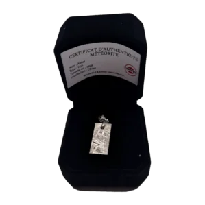 Pendentif plaque Aletai Widmanstätten – sans chaîne