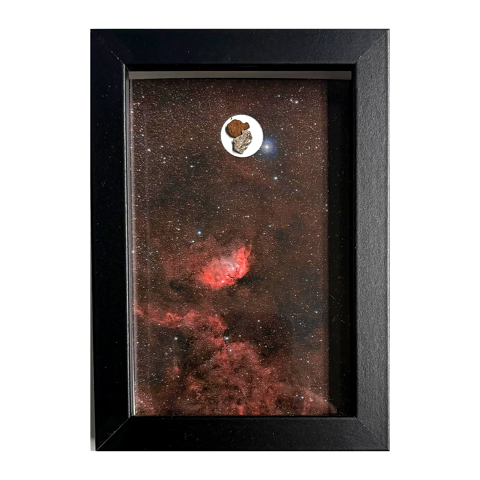 Tableau deux météorites – Gebel Kamil, Aletai et nébuleuse de la Tulipe