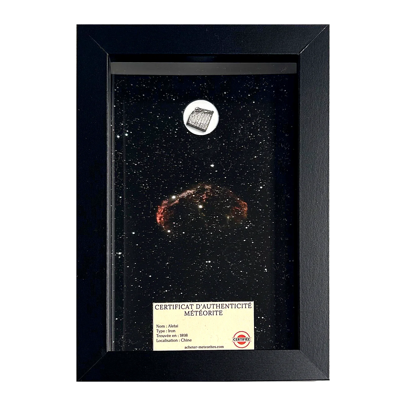 Tableau IC 443 – nébuleuse de la Méduse, météorite Aletai